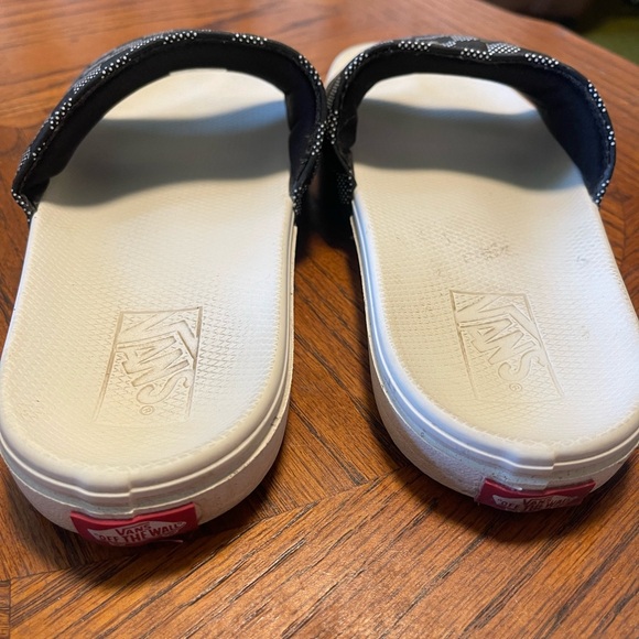 Vans Women Checker Dot Blk Mrshmlw Checkerboard Range Slide-On SIZE 9 - Picture 7 of 8